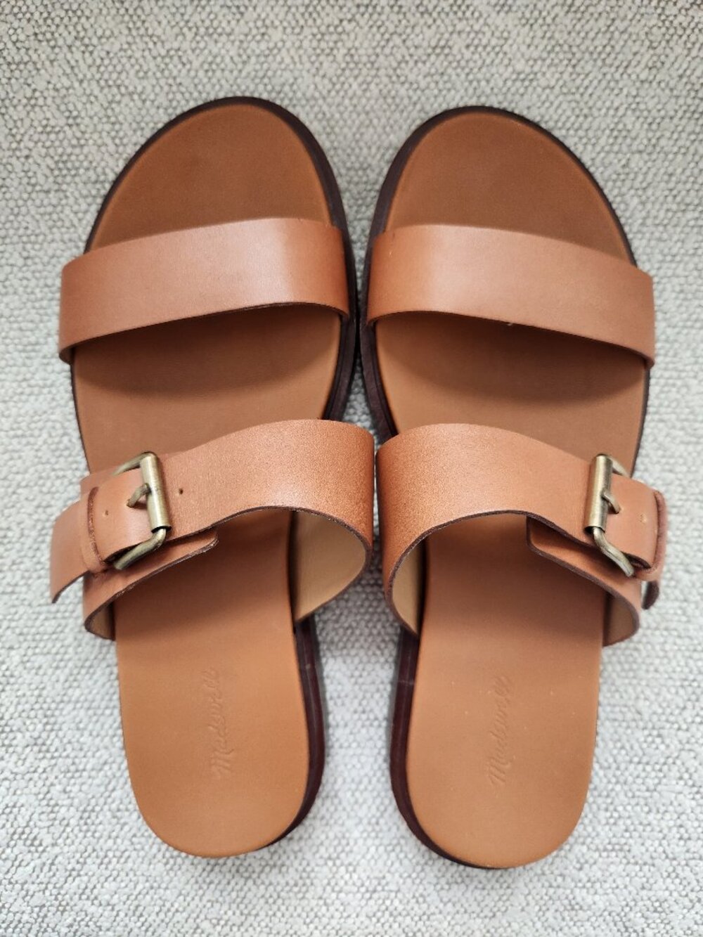 Madewell Double Strap Slide Sandals - 8M